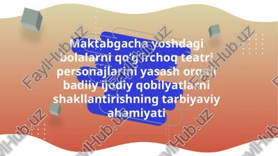 qo’g’irchoq teatri — PPTX