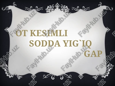 ot kesimli — PPTX