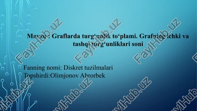 diskret tuzilmalari — PPTX