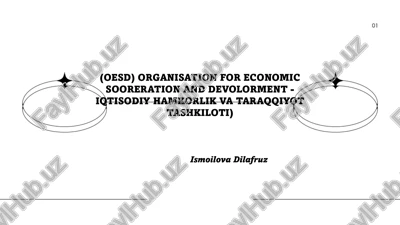 oesd tadqiqotlari va hisobotlari — PPTX