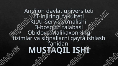 diskret modulyatsiya — PPTX