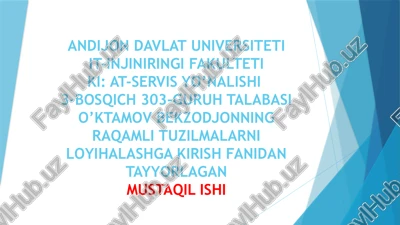 analog va raqamli tizimlar — PPTX