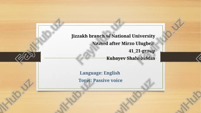 passive voice — PPTX