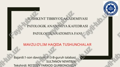 patologik anatomiya — PPTX