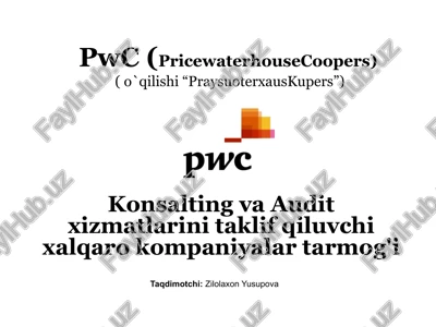 pricewaterhousecoopers (pwc) — PPTX
