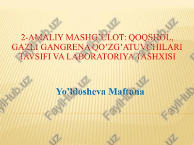 grammusbat spora hosil qiluvchi tayoqchalar — PPTX