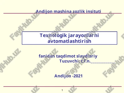 relelar va ularning vazifasi — PPT