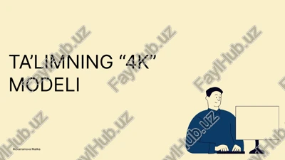 ta’limning “4k” modeli — PPTX