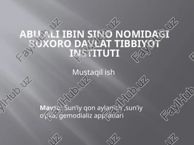 sun’iynafas — PPTX