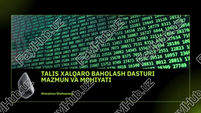 talis xalqaro baholash dasturi — PPTX