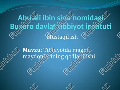 magnit terapiya — PPTX
