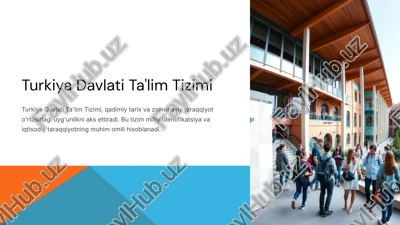 turkiya davlati ta'lim tizimi — PPTX