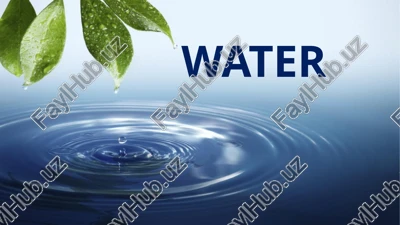 water properties - facts and figures — PPTX