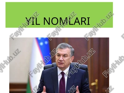 yilnomlari — PPTX