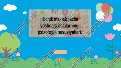 psixologik hususiyatlar — PPTX