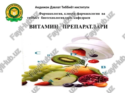 vitamin preparatlari — PPTX