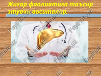 jigar xaydovchi vositalar — PPTX