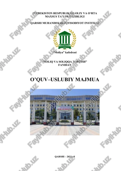 "o'quv uslubiy majmuasi" — DOC