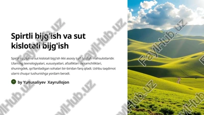sut kislotasi — PPTX