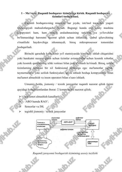 raqamli boshqaruv tizimlari — DOCX
