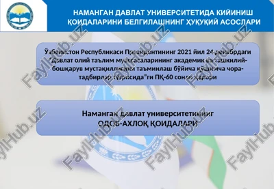 odob-axloq qoidalari — PPT