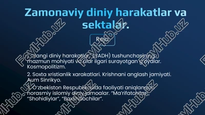yangi diniy harakatlar (yadh) — PDF