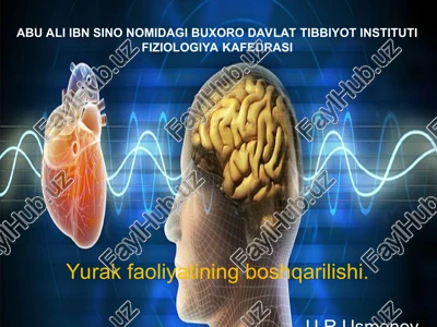 yurak faoliyatining boshqarilishi — PPT