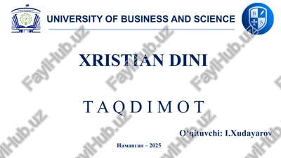 xristianlikningvujudgakelishi — PPTX