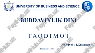 buddaviylik din — PPTX