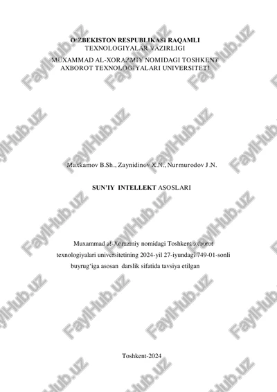 sunʼiy intellekt asoslari — PDF