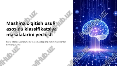 mashina o'qitish usuli — PPTX