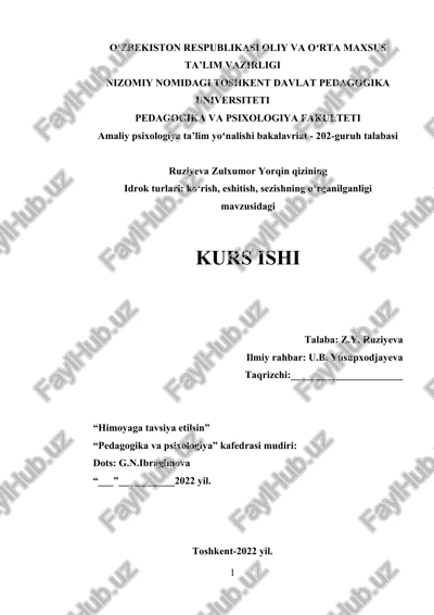 amaliy psixologiya ta’lim yoʻnalishi — DOCX