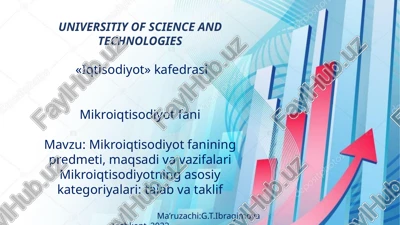 mikroiqtisodiyotfani — PPTX