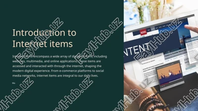 history of internet items — PPTX