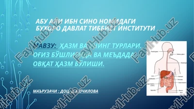 buxorodavlat tibbiyot instituti — PPTX