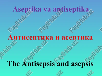 antisepsis and asepsis — PPT
