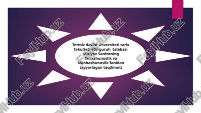 amir temur va temuriylar davri tarixshunosligi — PPTX