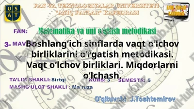 vaqto‘lchov birliklari — PPTX