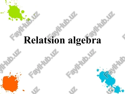 relatsionalgebra — PPTX