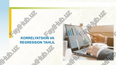 korrelyatsion va regression tahlil — PPTX
