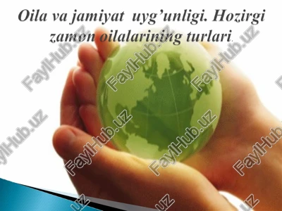 oila va jamiyat uyg’unligi — PPT