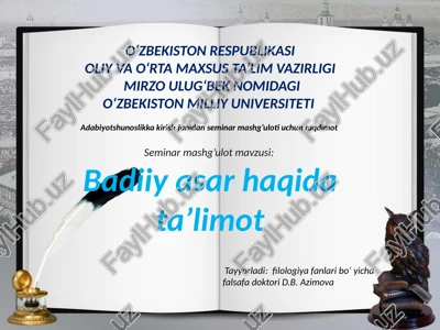 seminarmashg’ulot — PPTX
