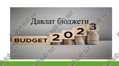 davlat byudjeti — PPTX