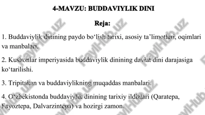 buddaviylikdinining — PPTX