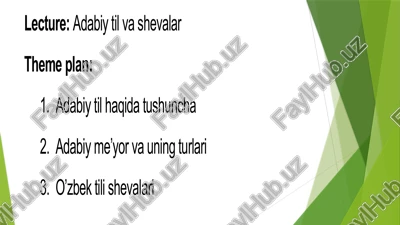 mavzu: xiii asr sharqining guliston insoni — PPTX