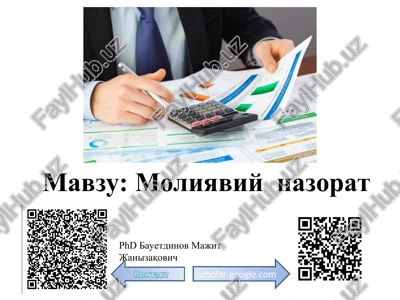 moliyaviy nazorat — PPT