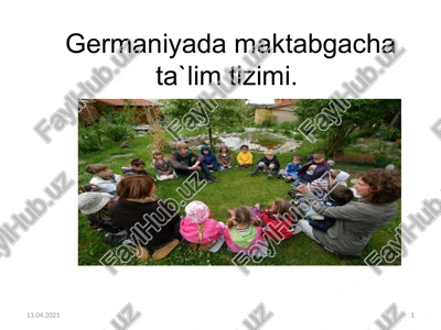 germaniyada maktab ta'lim tizimi — PPTX