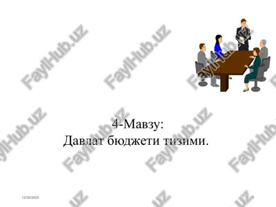 davlatbyudjetitizimi — PPTX