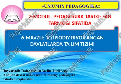 "umumiypedagogika" — PPTX
