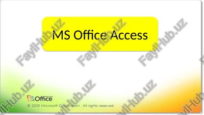 ms office access — PPTX